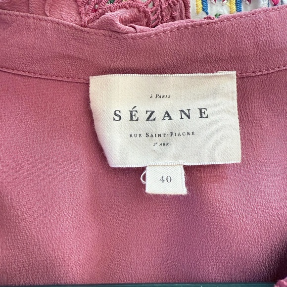 Sezane Chlo Rosewood Blouse - Picture 4 of 5